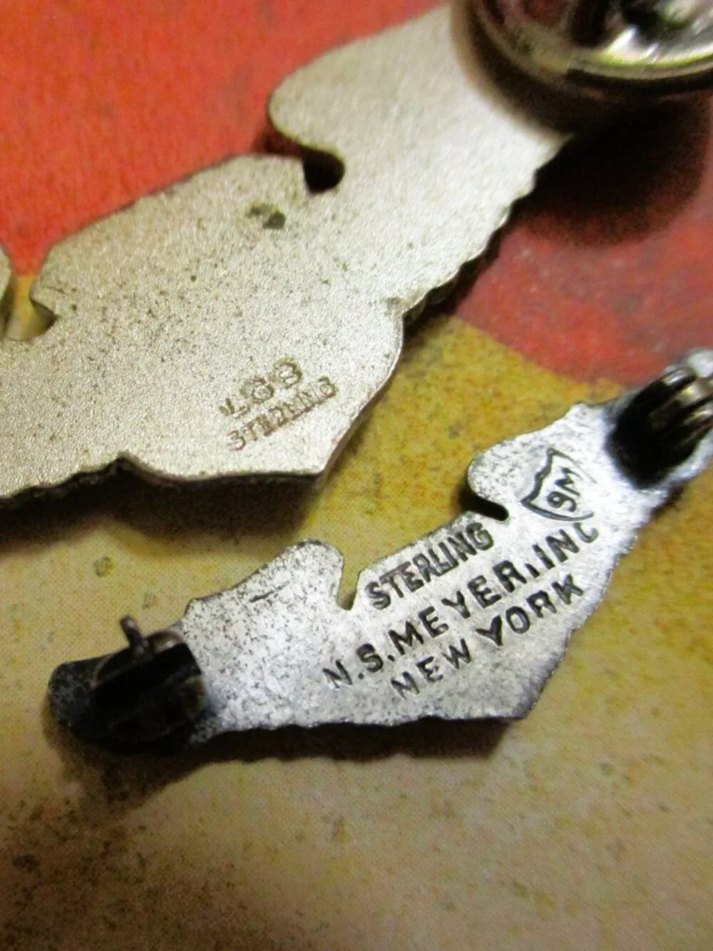USAF Enlisted Navigator Wing Pair: Sterling Silver NS Meyer